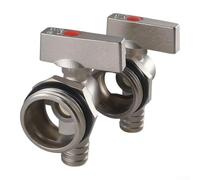 Vanne de Vidange pour chauffage pour sol 1 Pouces Laiton Purgeur Air Rapide Séparateur Eau Géothermique pour radiateur Installation pour facile 2 (6 points)