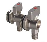 Vanne de Vidange pour chauffage pour sol 1 Pouces Laiton Purgeur Air Rapide Séparateur Eau Géothermique pour radiateur Installation pour facile 2 (1 inch)
