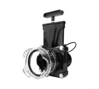 Vanne de vidange rotative en polypropylène ABS PC anti-fuite noire 255 x 205 x 12 cm pour évacuation des eaux usées standard de 7,6 cm maintient l'air frais pour véhicules mobiles (A)