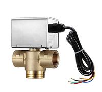 Vanne de zone motorisée Valemo avec micro-interrupteur supplémentaire, 3 voies, DN25, normalement fermée, 230 VAC