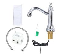 Vanne d'eau à détection automatique avec filetage mâle G 1/2" DN15 - Robinet à induction électrique sans contact pour lavabo de salle de bain - Construction en laiton avec