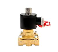 Vanne d'eau électrique à 2 voies, 1/4 "1/2" 3/4 "1", 220VAC 24VDC 12VDC 24VAC 110VAC, électrovanne en laiton normalement ouverte(1/4 inch,BSP_380VAC)