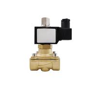 Vanne d'eau électrique en laiton normalement ouverte, électrovanne électromagnétique DN15 DN20 DN25, 1 pièce(DN20,AC110V)