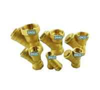 Vanne D'eau Raccord de tuyauterie en laiton à filetage femelle BSP 1/2", 3/4", 1", DN32, DN40, DN50, filtre en Y, vanne, adaptateur for eau(1-1/2")