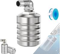 Vanne d'eau Scomeri, vanne de niveau d'eau automatique Scomeri, vanne à flotteur de contrôle de niveau d'eau entièrement automatique en acier inoxydable 304, mini vanne à flotteur à bille d'arrêt auto