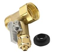 Vanne d'eau triple port en laiton avec connexion sans couture 3/4"