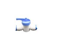 Vanne D'eau Tube PE 1/4" 3/8" OD, raccord de tuyau, tuyau droit, vanne à boisseau sphérique contrôlée par contre-lavage, filtre à eau for aquarium, système d'osmose inverse(1/4",10pcs)