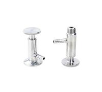 Vanne d'échantillonnage 1/2" DN15, virole à trois colliers, diamètre extérieur 1,5" 50,5 mm, acier inoxydable 304, elliptique, brassage maison(Male Thread Type)