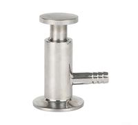 Vanne d'échantillonnage en acier inoxydable, 90 x 50,5 mm, 12 colliers de serrage OD 50,5 mm, vanne d'échantillonnage sanitaire pour produits laitiers, aliments et produits pharmaceutiques (304)