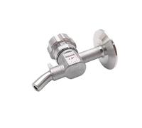 Vanne d'échantillonnage sanitaire Tri Clamp 1,5" SS304 avec bouchon à vis ou poignée à levier for cuve de fermentation de lait maison(Screw Cap SS304)