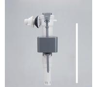 Vanne d'entrée de toilettes intelligente avec design rotatif à 180 degrés pour une utilisation polyvalente, fond interchangeable et contrôle précis du niveau d'eau en matériau ABS, raccord 1,27 cm