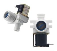 Vanne d'entrée d'eau de rechange pour machine à laver, électrovanne 6 W AC220 V, plage de pression 0,02-0,8 MPa, matériau cuivre, compatible avec les modèles simples à double triple tête (A)