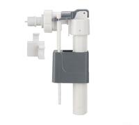 Vanne d'entrée d'eau murale cachée à quatre points pour toilettes avec support droit avec filtre à débris intégré et prévention optimisée des débordements d'eau