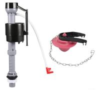 Vanne d'entrée d'eau, valve de remplissage de toilettes silencieuse réglable avec mécanisme de vanne à aiguille pour un contrôle précis du débit d'eau (A)