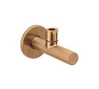 Herzbach Design iX PVD vanne d'équerre 21.954780. 2000 .39 avec rosace, Cuivre Acier