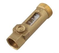 Vanne d'équilibrage de contrôle de débit CVC avec indicateur visuel DN20 Vanne à bille en laiton pour des réglages précis de chauffage et de refroidissement (B)