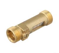 Vanne d'équilibrage DN20 en laiton avec débitmètre visuel pour systèmes CVC, robinet à boisseau sphérique réglable avec options de filetage interne/extérieur, max 10 bar 115 °C (A)