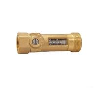 Vanne d'équilibrage en laiton avec débitmètre à ressort, lecteur de débit hydraulique pour système de chauffage, vanne de chauffage au sol et régulateur de débit de radiateur, régulateur d'eau