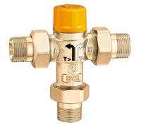 Vanne deviatrice thermostatique pour installations solaires DN20 3 4 pouce union