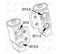 Vanne D'Expansion Climatiseur NRF Pour VW Golf VI 5K1 1K1 365 Audi A3 Sportback