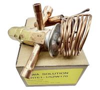 Vanne d'expansion thermostatique R410A 12000BTU adaptée au chauffe-eau à pompe à chaleur à source d'air R32 5000kcal accessoires de climatisation split vanne d'expansion du système de réfrigération(CR