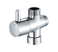 Vanne d'inverseur 3 voies pour douche - Vanne de distribution de bras de douche | Vanne d'inversion pour pommeau de douche en laiton massif 1/2 pouce, distributeur de robinet d'inverseur pour cuisine