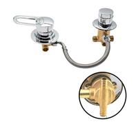 Vanne d'inverseur de douche fendue à 2/3/4/5 voies - Robinet mélangeur d'eau chaude et froide en laiton massif pour baignoire et cabine de douche, design à 2 voies pour utilisation en hammam
