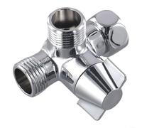 Vanne d'inversion en laiton 3 voies 1/2" pour robinet de douche avec galvanoplastie et fonctionnement fluide