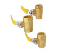 Vanne d'isolation en laiton 600 WOG de 2,5 cm (standard grand) | Design à alésage complet, haute pression, résistant, connexion en ligne, utilisation intensive
