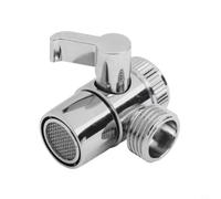 Vanne Divergente 3 Voies Laiton pour Lavabo Vanne Divergente | Laiton massif chromé, 3 voies, fini durable, anti-corrosion, design compact