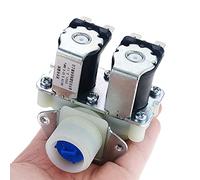 Vanne DN20 G3/4 1 en 2 DC 12V 24V AC 110V 220V, double pression, solénoïde d'entrée d'eau électrique, normalement fermée for Machine à laver(DC 12V)