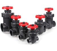 vanne durable, Vanne à vanne UPVC 1 pièces, d'écluse en PVC contrôle précis du débit(Bianco,32mm)