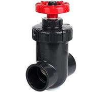 vanne durable, Vanne à vanne UPVC 1 pièces, d'écluse en PVC contrôle précis du débit(Deep Grey,63mm)