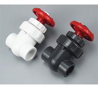 vanne durable, Vanne de porte UPVC 1 pièce, vanne réglage du débit for jardin(Bianco,Inner Dia25mm(DN20))