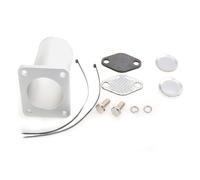 Vanne EGR Costume De Tuyau En Aluminium Argenté Pour BMW E46 318d 320d 330xd 330d 320cd 318td 320td Électrovanne(ONLY PIPE)