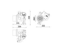 MAHLE ORIGINAL CE 39 000P Radiateur EGR