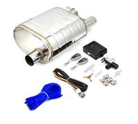 Vanne EGR Module Embout D'entrée/sortie 2.0 "2.5" Ou 3 "sur Silencieux D'échappement Unique, Valve Décharge, Découpe Avec Télécommande Sans Fil Kit Suppression EGR(76MM With Control A)