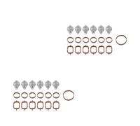 Vanne EGR Pour BMW M57 E39 E60 E46 E38 E53 E83 E65 E61 E65 E70 E71 E92 X3 X5 X6 plaque vierge à rabat tourbillonnant et joint d'étanchéité du collecteur d'admission Électrovanne À Vide(2set 22MM)