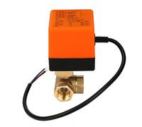 Vanne électrique à Bille Motorisée à 3 Voies en Laiton DN15 pour Climatiseur DC 12V