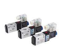 Vanne électromagnétique 3V210-08 3V210-06-NC/NO deux positions trois normalement fermées normalement ouvertes pilote externe 1/4 1/8 pouce DC24V(Transparent)