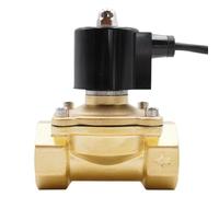 Vanne électromagnétique sous l'eau normalement fermée pour fontaine G3/8" vers G2 AC 220 V DC24 V étanche NBR (AC 24 V-NBR, 9,5 cm)