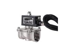 Vanne en acier inoxydable 304 3/4" DN20 normalement fermée for gaz, 1 pièce(24VDC)