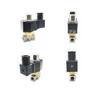 Vanne en acier inoxydable normalement ouverte 1/8" 1/4" 110 V 220 V 12 V 24 V IP65, vannes étanches à action directe DN6 DN8 1 pièce(1/8",G_120V_NORMALLY OPEN)