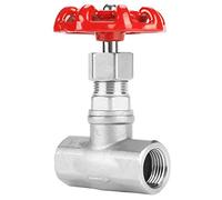 Vanne en acier inoxydable, vanne d'arrêt d'eau, vanne d'écluse rotative BSPP G1/2 en acier inoxydable 1 PC DN15 pour eau huile gaz