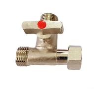 Vanne en cuivre à trois voies pour diriger le flux d'eau entre plusieurs sorties dans les circuits du chauffe-eau, du lave-vaisselle et de la machine à laver (rouge)