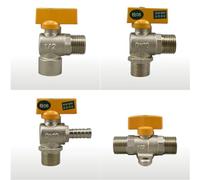 Vanne en laiton à 2 voies, raccord de Tube pagode, vanne gaz naturel, interrupteur bille, DN15 DN20(1 Inch)