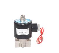 Vanne fermée série 2S 1 1/4", 1 1/2", 2", électrovanne électrique en acier inoxydable, vanne pneumatique for eau, pétrole et gaz(2S350-35,AV380V)