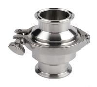 Vanne filtrante sphérique avec élément de filtration à 100 mailles en acier inoxydable S304 pour systèmes de tuyaux de 38 mm et 51 mm (102 x 51 x 64)
