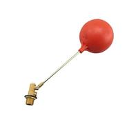 Vanne flottante en laiton de 1,3 cm DN15 pour réservoir de toilettes, bassin, petite piscine, réservoir d'eau - 1,3 cm DN15 - Rouge