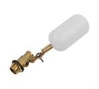 Vanne flottante NPT de 1,27 cm pour bassin et bac à eau, remplissage automatique avec matériaux en plastique robuste et laiton pour une performance constante de fuite